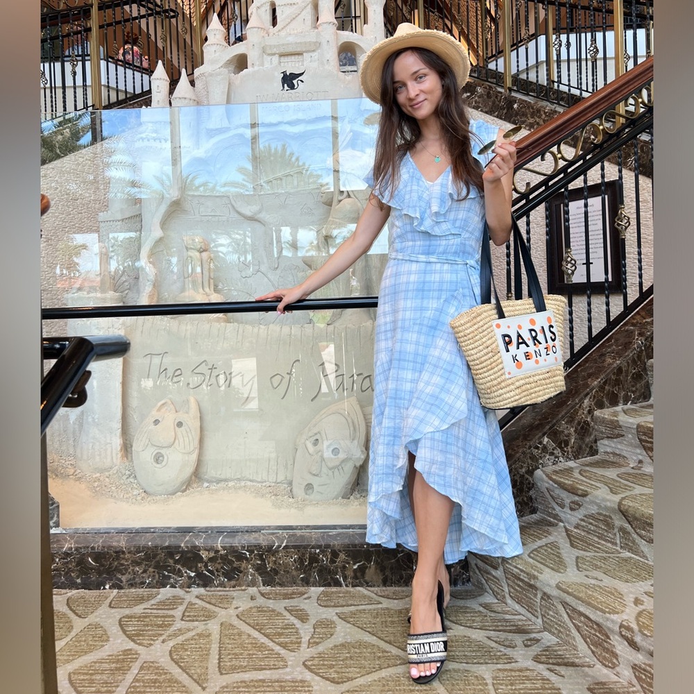 100%linen dress